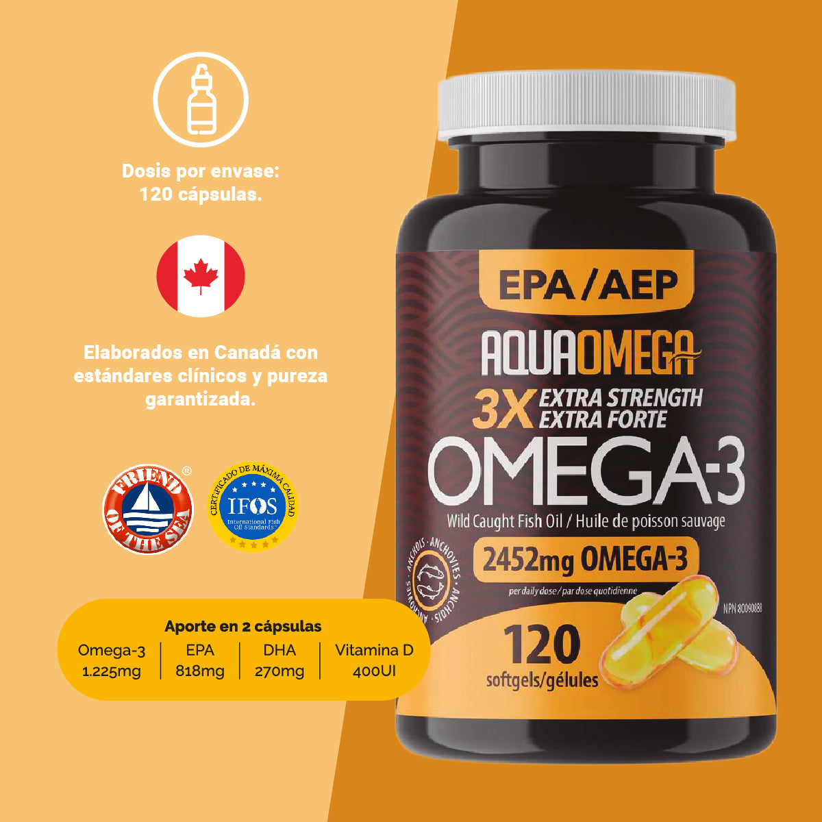 Omega 3 - Aqua Omega - 3X extra forte