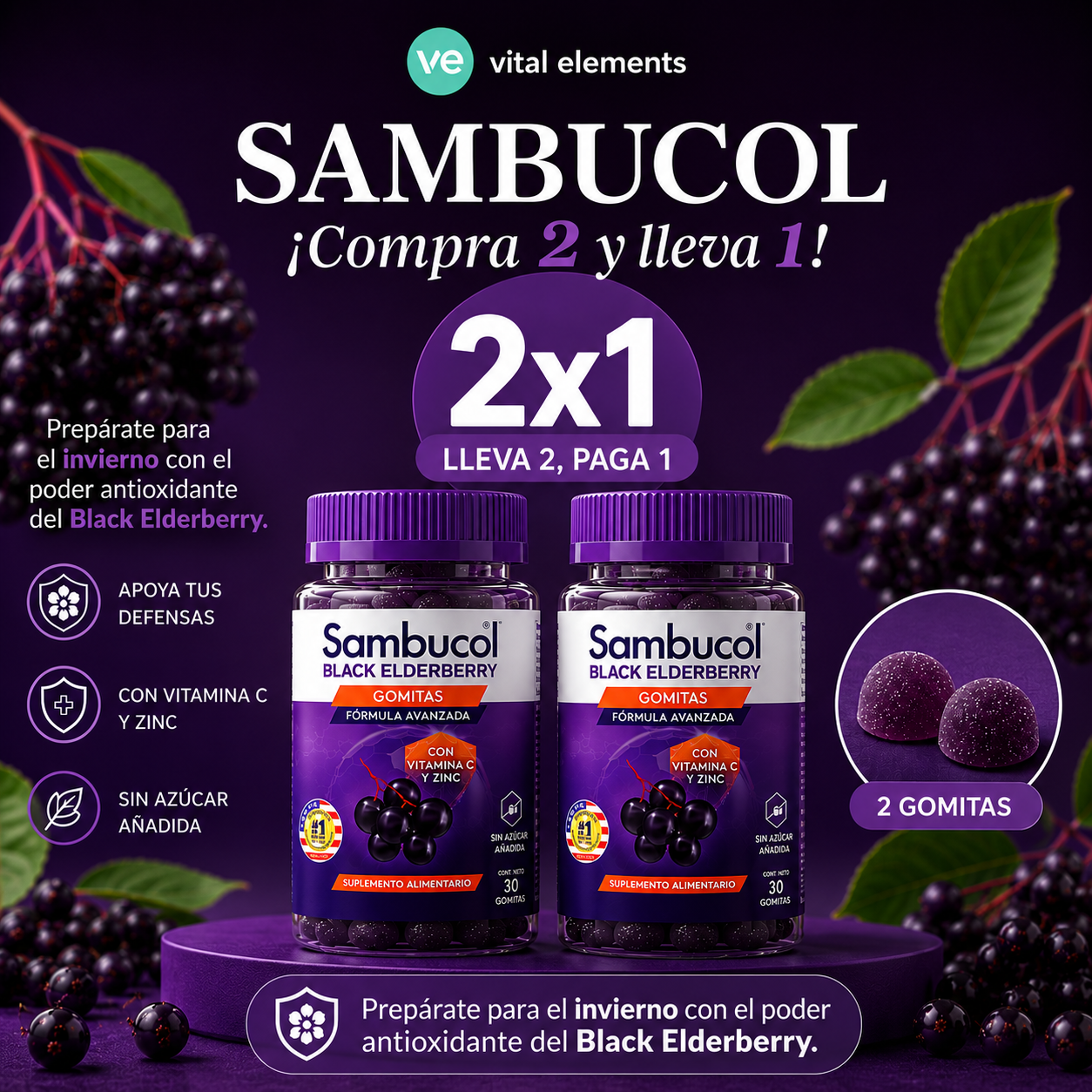 Sambucol Gomitas x30