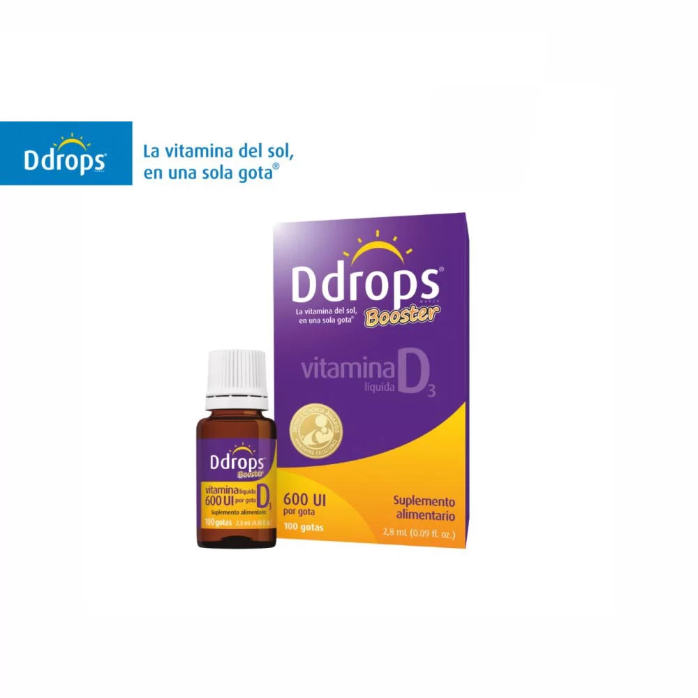Vitamina D en gotas -Ddrops® Vitamina D3 600 UI