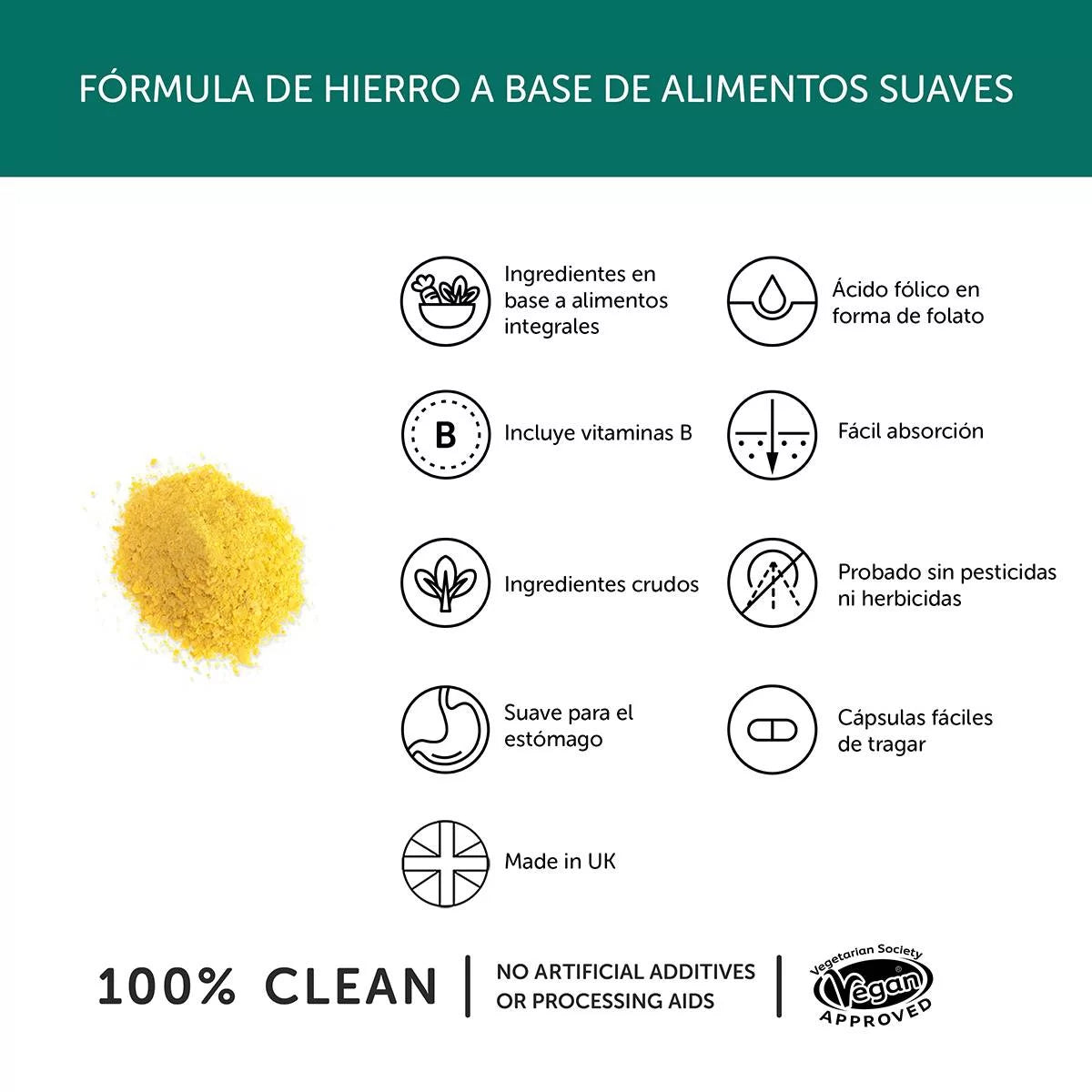 Suplemento de hierro vegano Together Health