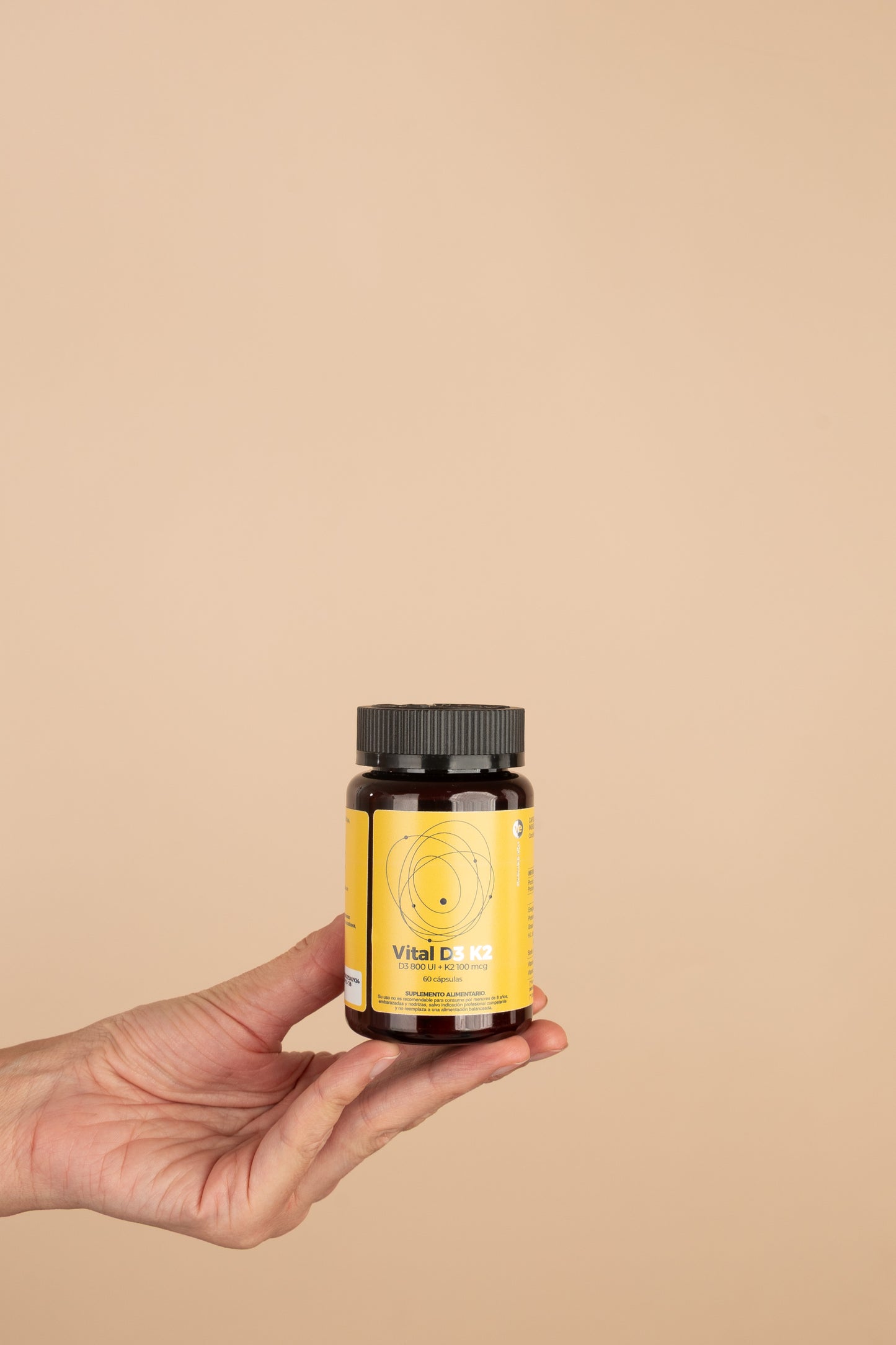 Vital D3 + K2® 60 Cápsulas | Vitamina D3 800 UI + Vitamina K2 MK-7 100 mcg