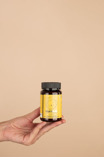 Vital D3 + K2® 60 Cápsulas | Vitamina D3 800 UI + Vitamina K2 MK-7 100 mcg
