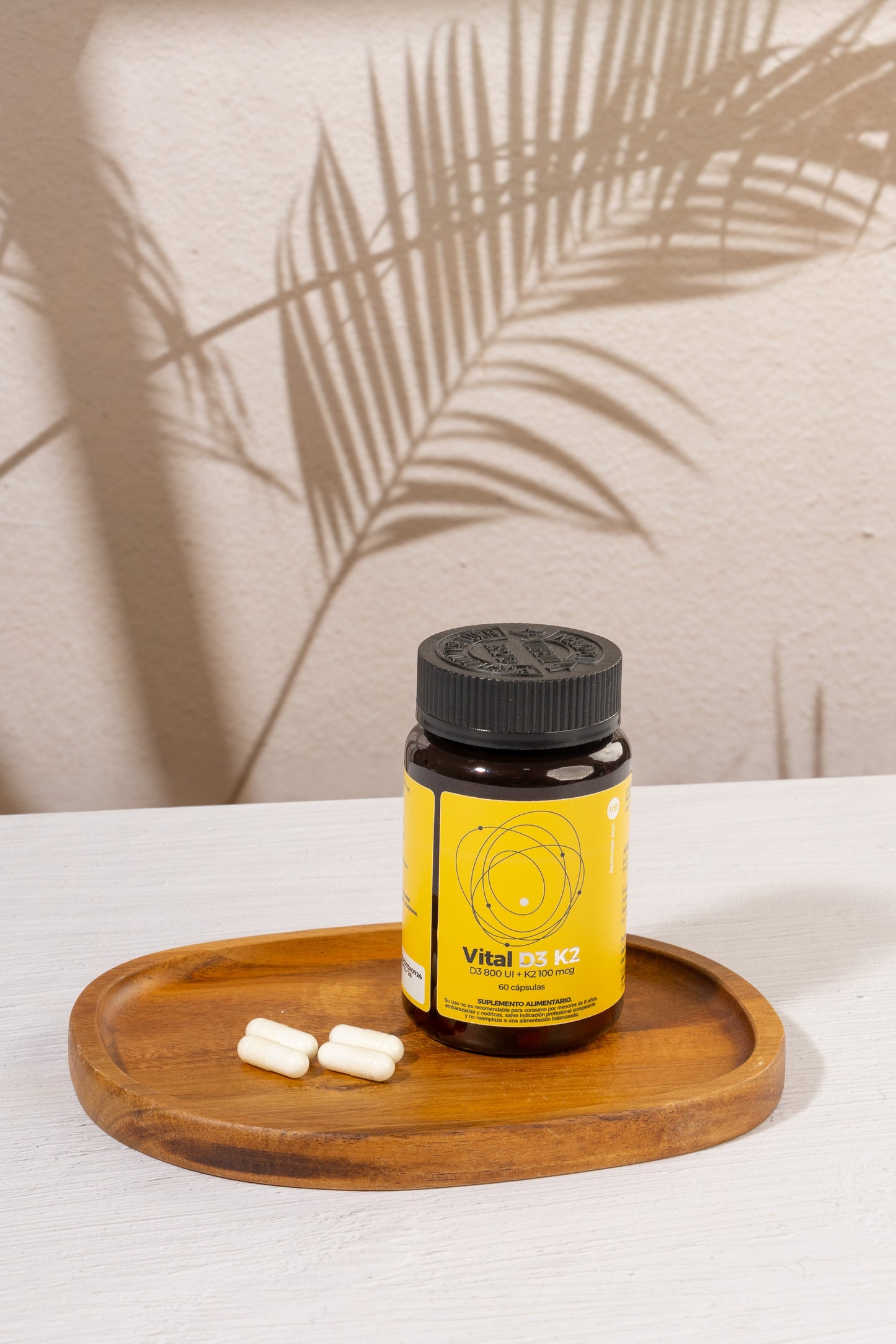 Vital D3 + K2® 60 Cápsulas | Vitamina D3 800 UI + Vitamina K2 MK-7 100 mcg