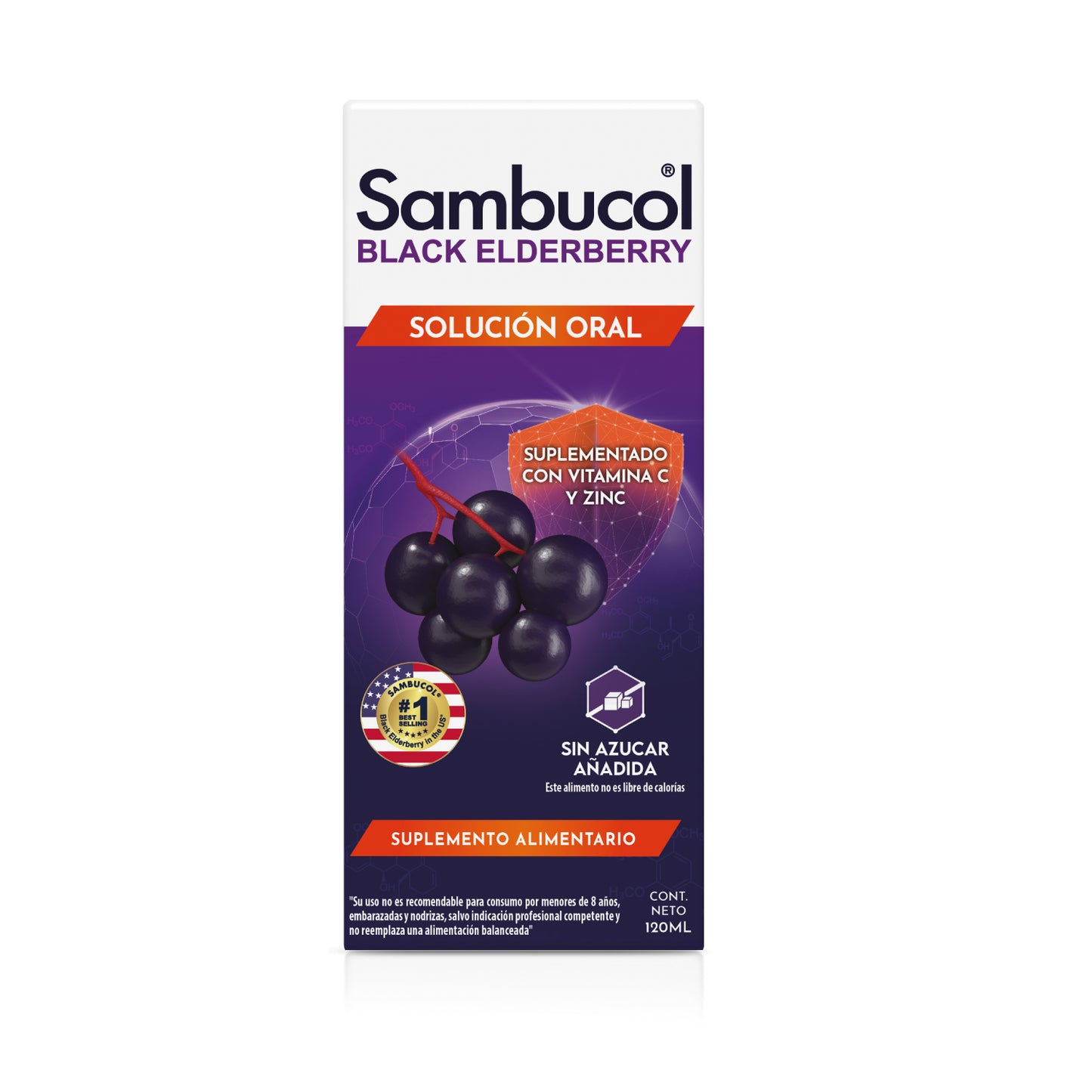 Sambucol Jarabe de Saúco Negro 120 ml