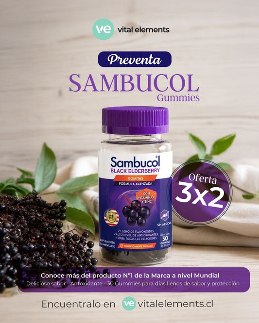 Sambucol Gomitas 30 Unidades – Preventa 3x2 (Entrega desde el 28 de mayo)