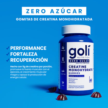 Gomitas de Creatina - GOLI (Sin Azúcar)
