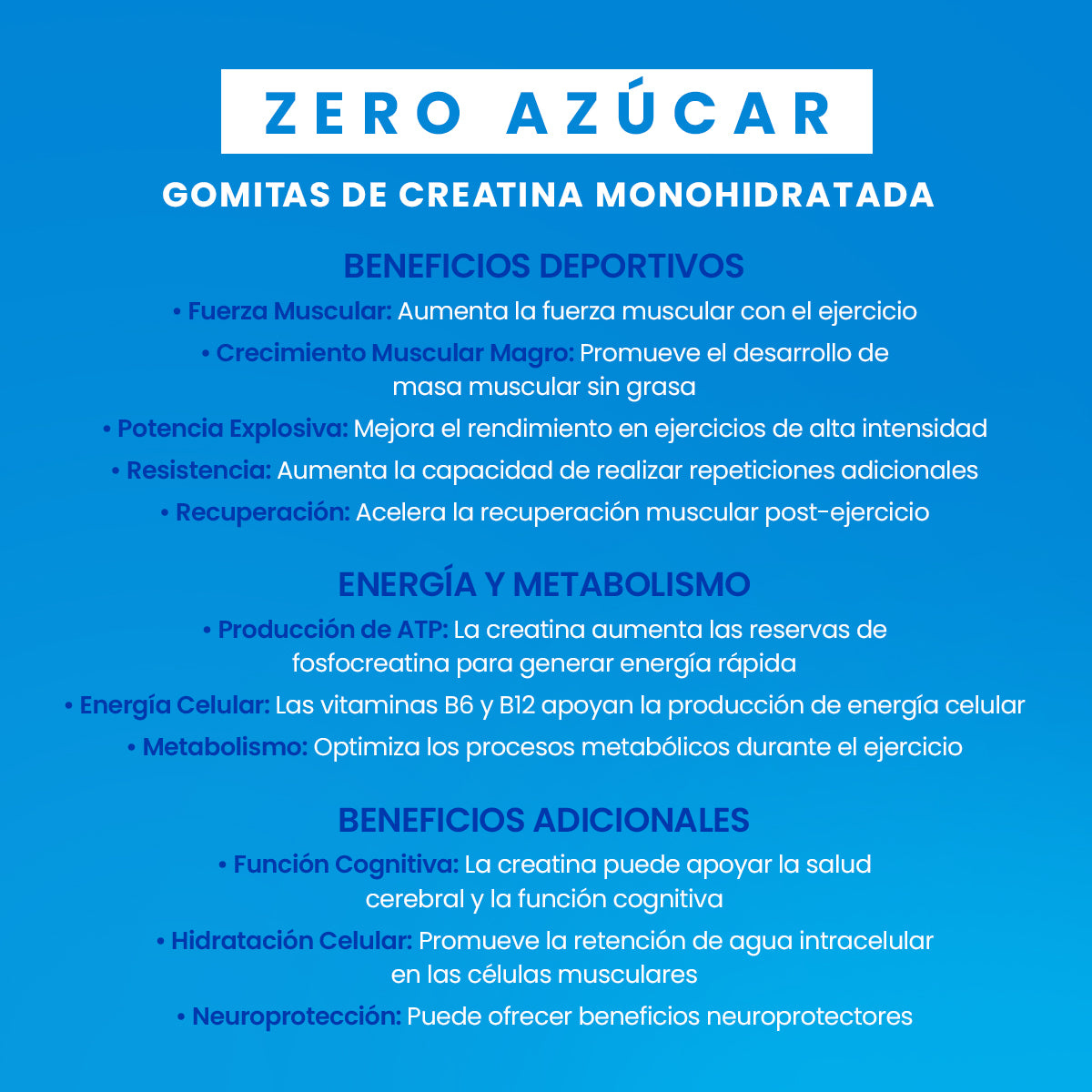 Gomitas de Creatina - GOLI (Sin Azúcar)