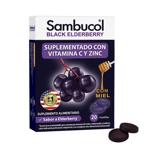Sambucol Pastillas blandas para la Garganta con Miel x 20