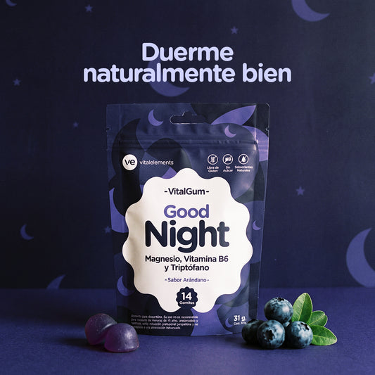 VitalGum Good Night | 14 Gomitas Sabor Arándano