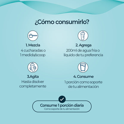 Vital One+ | Proteína, Fibra, Vitaminas y Minerales | 30 Porciones Sabor Vainilla Crema
