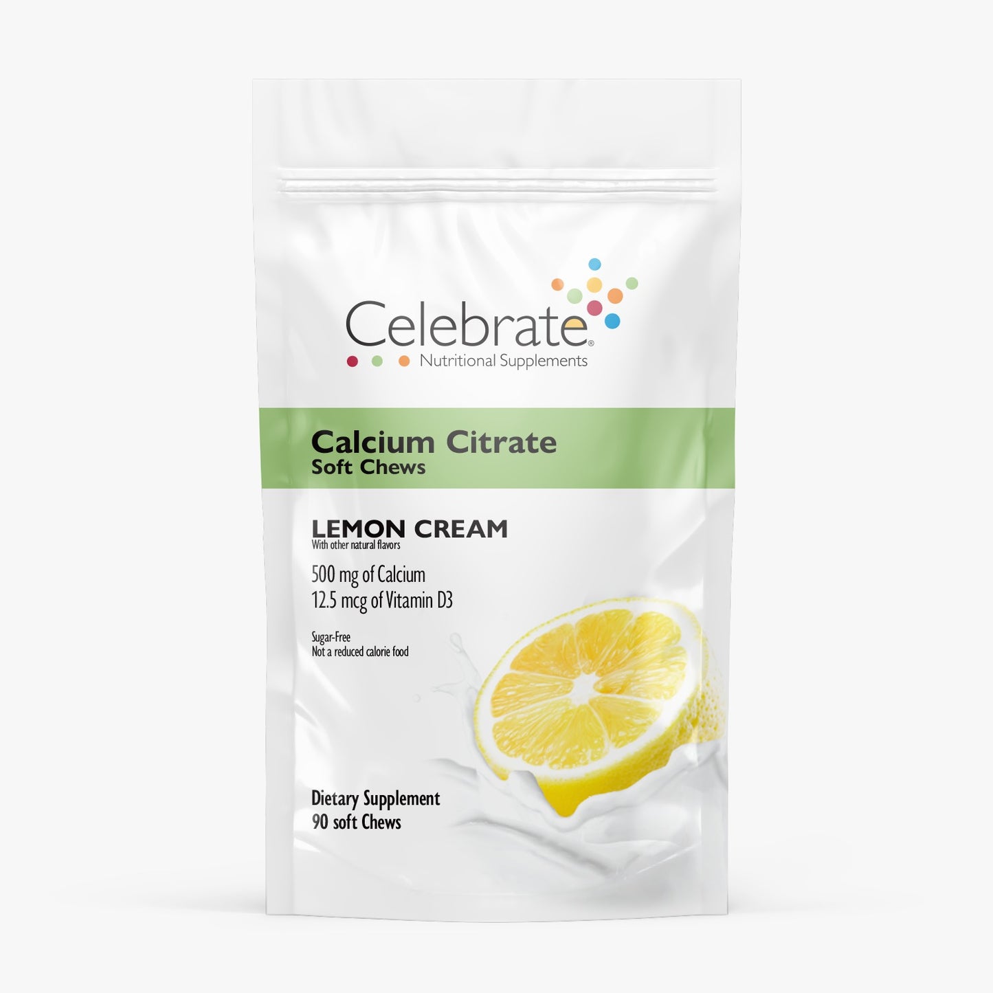 Calcio Masticable Suave Lemon Cream