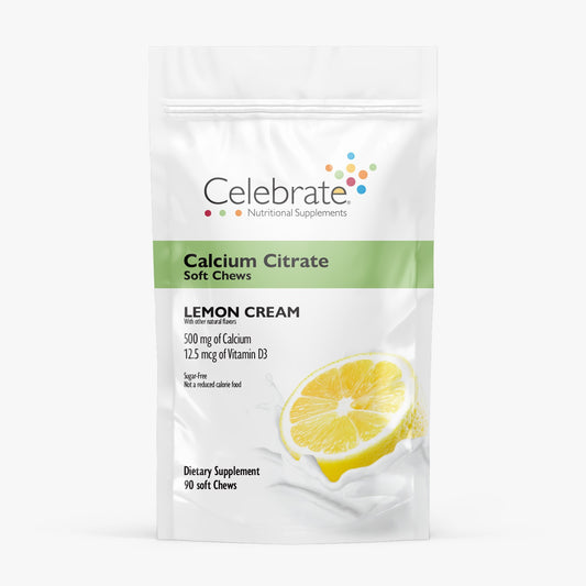 Calcio Masticable Suave Lemon Cream