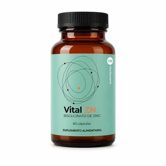 Vital ZN - Bisglicinato de Zinc 20 mg 60 Cápsulas