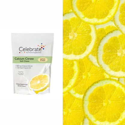 Calcio Masticable Suave Lemon Cream